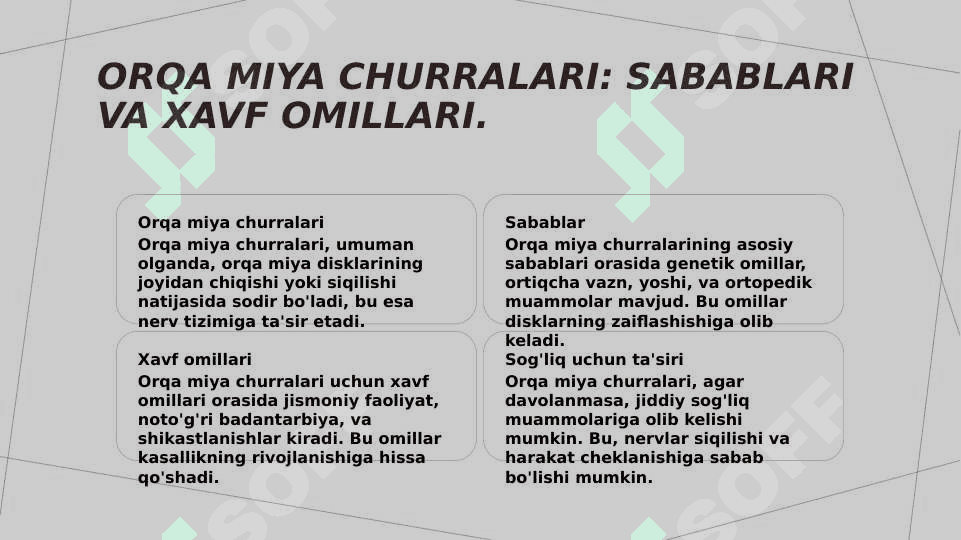 Orqa miya churralarida operasiyalar 4