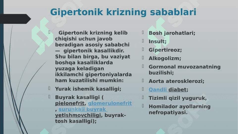 GIPERTONIK KRIZNI DAVOLASH 5