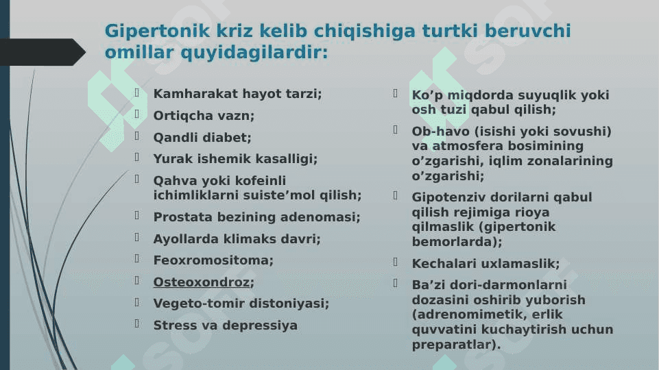GIPERTONIK KRIZNI DAVOLASH 6