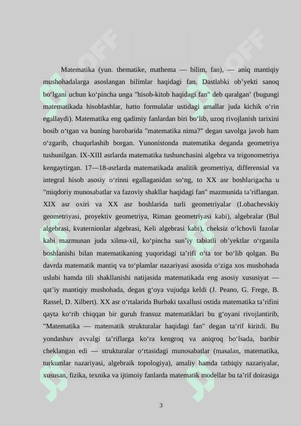 Integral va uning tadbiqlarini o’rgatish metodikasi 3