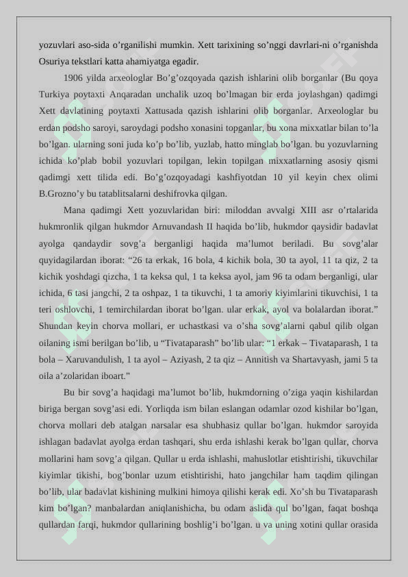 Qadimgi Xett epigrafikasi. 6