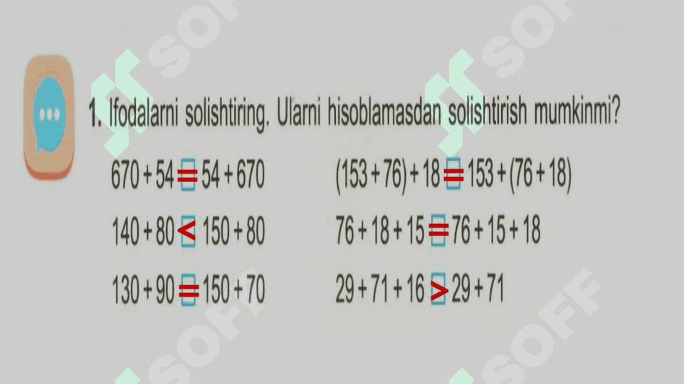 4-sinf matematika masalalar yechish 3