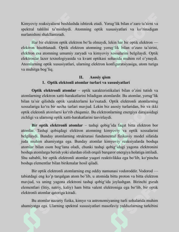 Bir va ikki optik elektronli atomlar 4