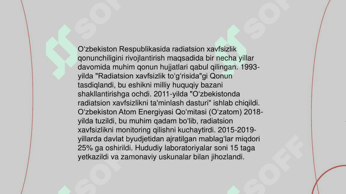 Radiatsion xavfsizlik normalari va qonunchilik 4