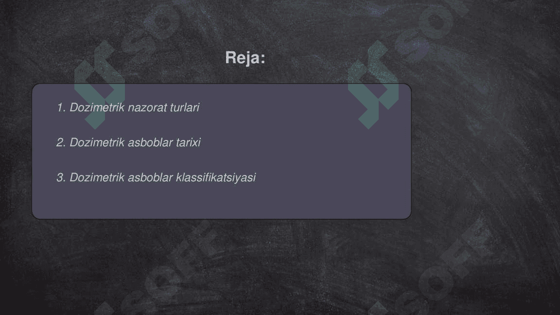 Dozimetrik asboblar(AI) 2