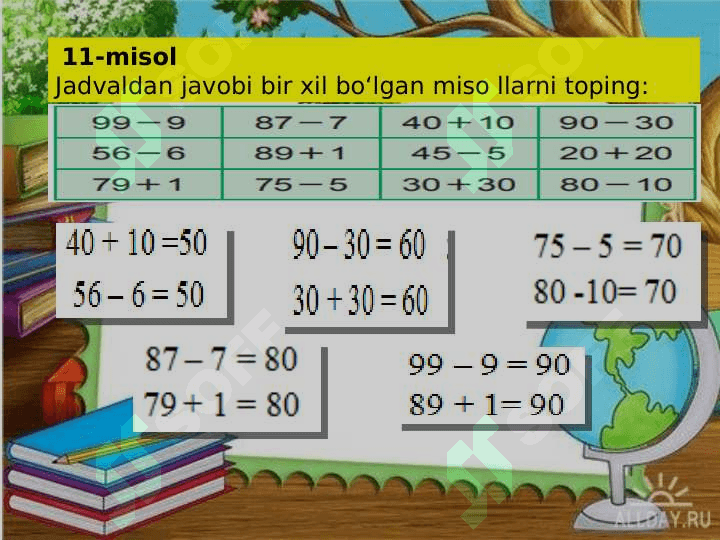 1-sinf matematika sonli ifodalar 4