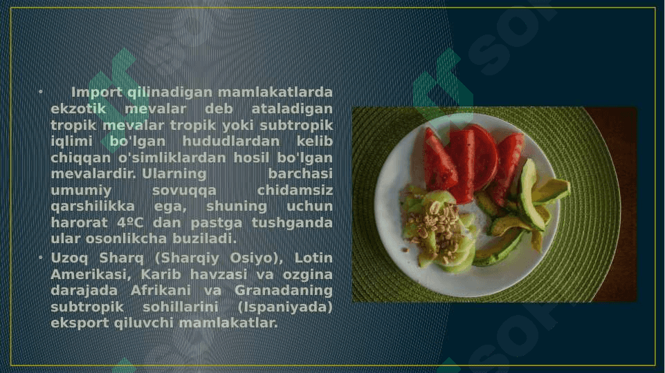 Tropik meva ekinlari 5