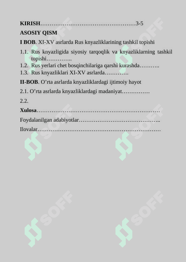 XI-XV asrlarda rus knyazliklari 2