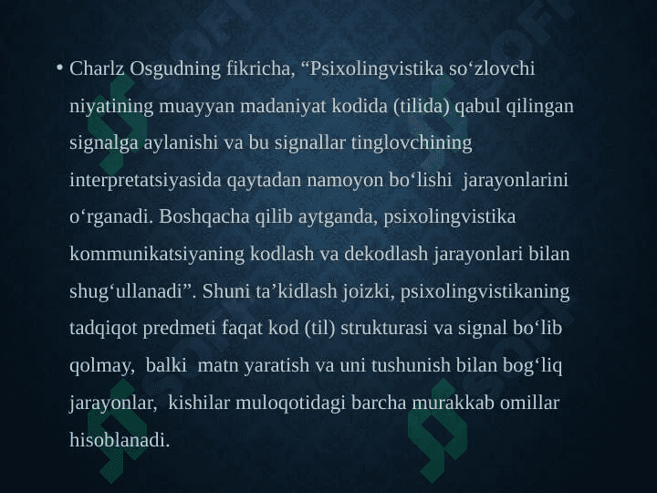 Psixolingvistika faniga kirish 3
