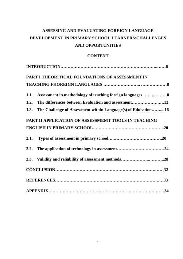 ASSESSING AND EVALUATING FOREIGN LANGUAGE