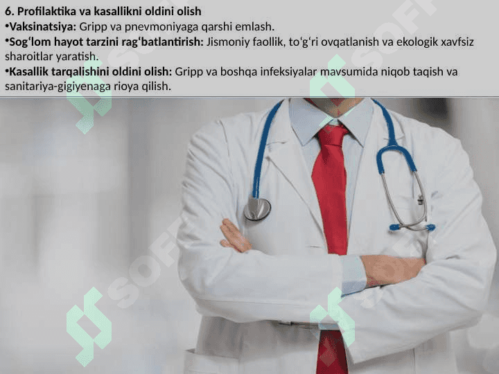 NAFAS KASSALIKLARI BILAN KASALLANGAN BEMORLAR PARVARISHI VA ULARNI NAZORATI 5