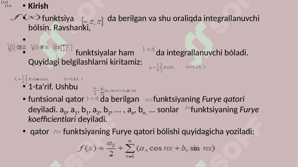 Furye qatori va uning tatbiqlari 3