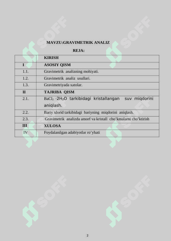 GRAVIMETRIK ANALIZ 2