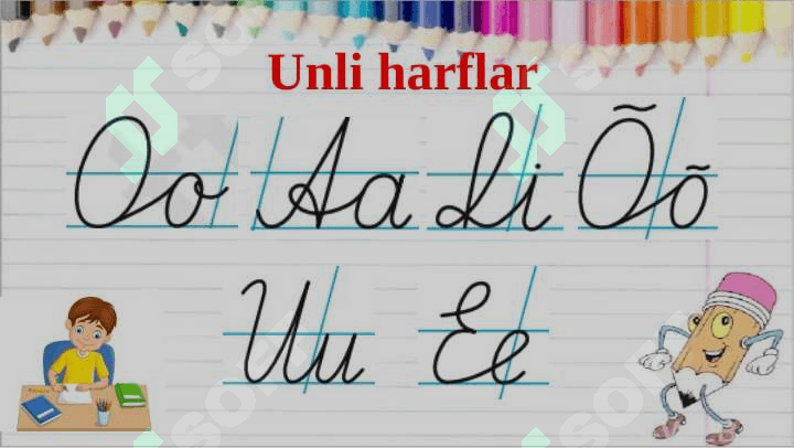 Yozuv darsi kichik  s harfi 4