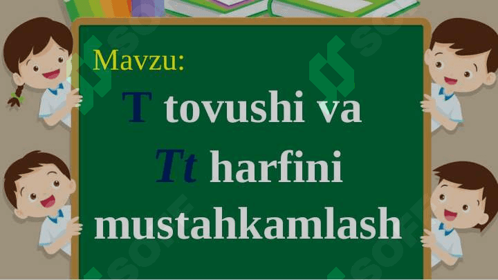 Yozuv darsi 1-sinf alifbe Tt mustahkamlash 3
