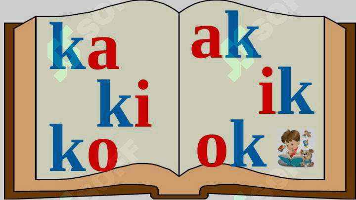 Alifbe 1-sinf Kk harfi 1-sinf 6