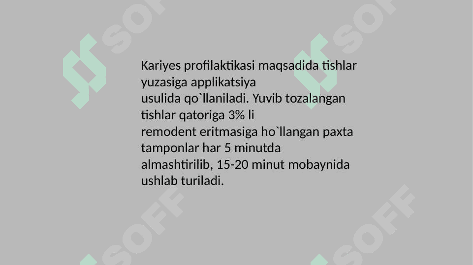 Ftor saqlamaydigan preparatlar 8