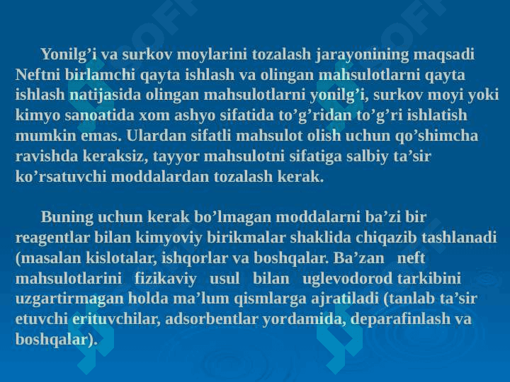 Neft mahsulotlarini sifatini yaxshilash 3