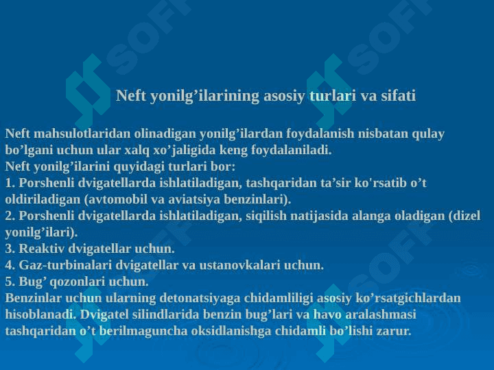 Neft mahsulotlarini sifatini yaxshilash 4