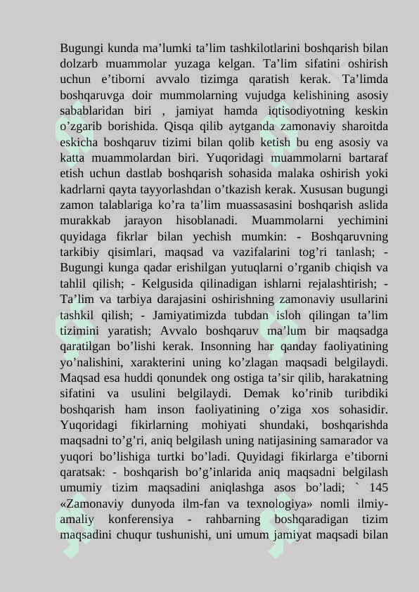 Ta`lim tizimini boshqarish 5