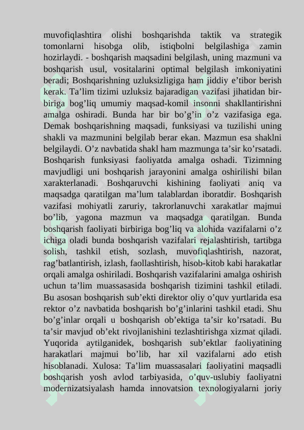 Ta`lim tizimini boshqarish 6