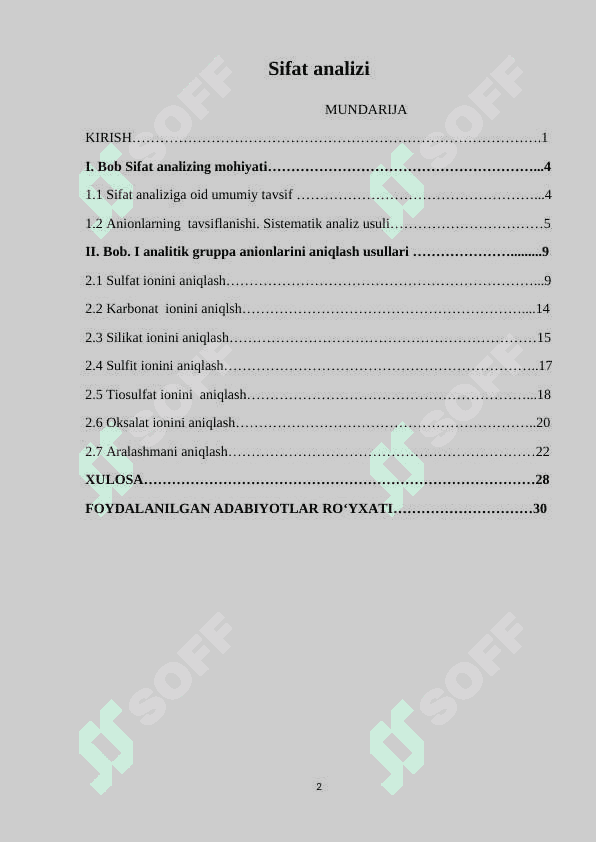 Sifat analizi 2