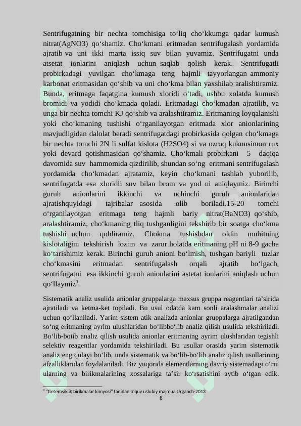 Sifat analizi 8