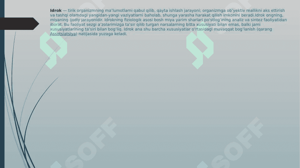 Idrok va uning  xususiyatlari 3