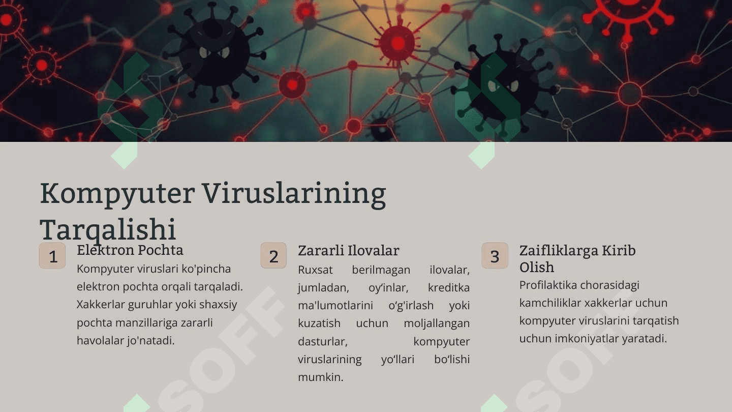 Kompyuter viruslarini tarqatish (taqdimot) 4