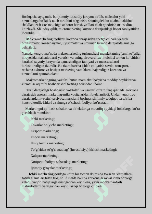 MARKETING TIZIMI VA SOHASI 4