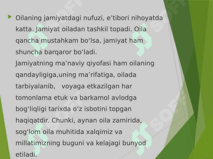 Maktabgacha ta’lim uzluksiz ta’limning bosh bo’g’ini 8