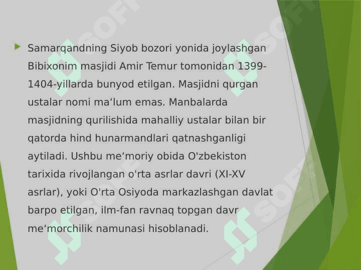 Bibixonim masjidi 2