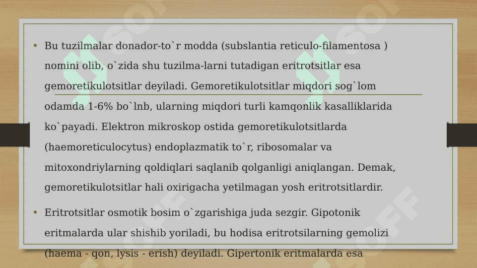 Qonning shaklli elementlari 8