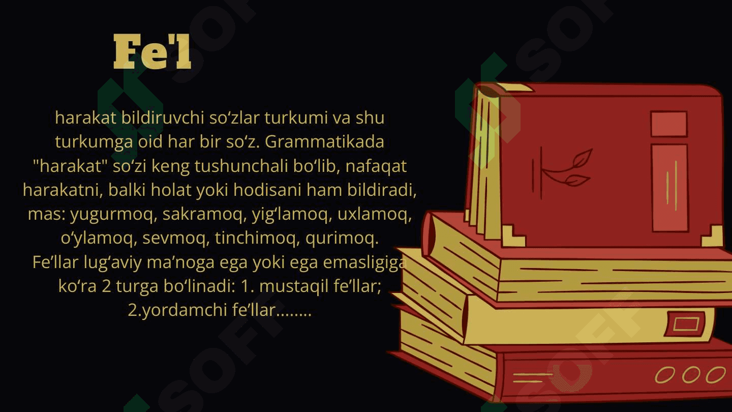 Fe'l soʻz turkumi (taqdimot) 2