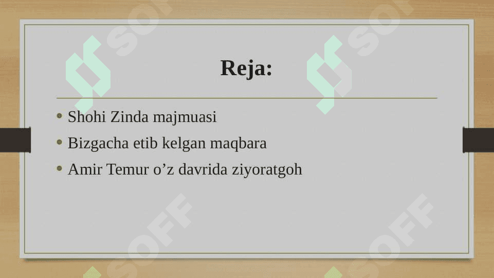 Shohizinda memorligi 2