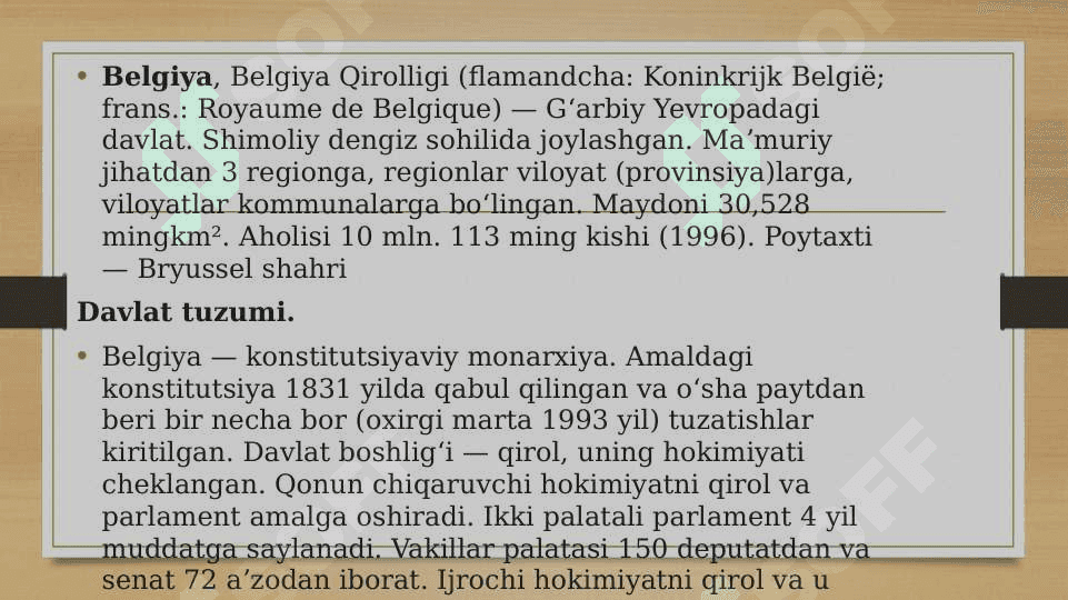 BELGIYA DAVLATI 2