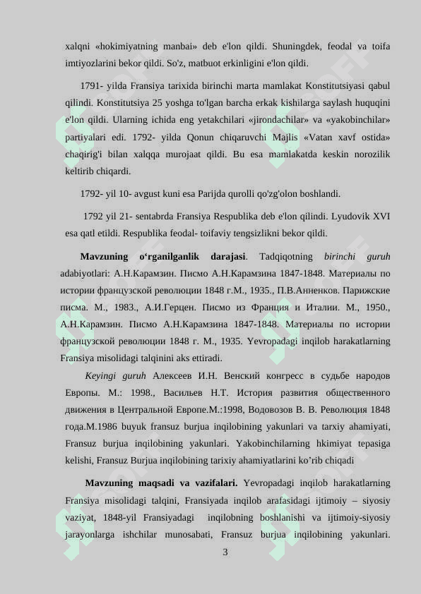 Fransiyada Burjua inqilobi 3