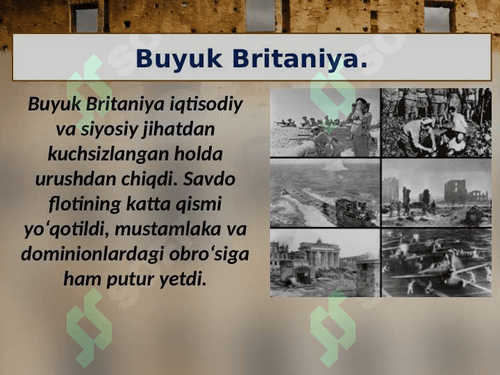 1946 – 1991-yillarda Buyuk Britaniya va Fransiya 2