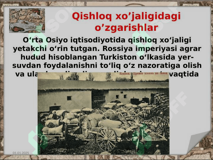 Turkiston o‘lkasida Rossiya imperiyasining yer-suv siyosati 2