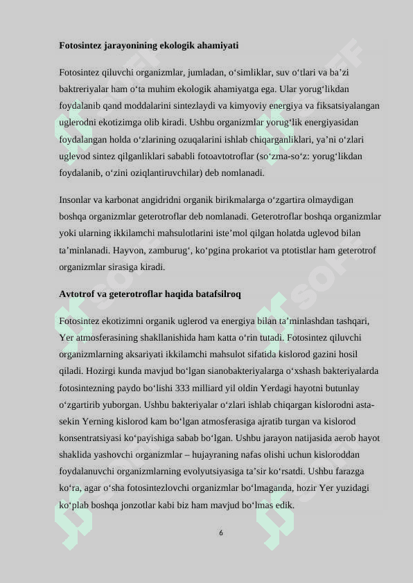 Fotosintez va hosildorlik 6