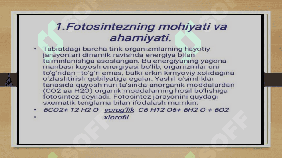 Fotosintez va hosildorlik 3