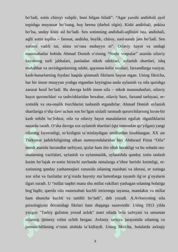 O’rta osiyo mutafakkirlarining asarlarida bola shaxsini shakllantirishga oid g’oyalari 6