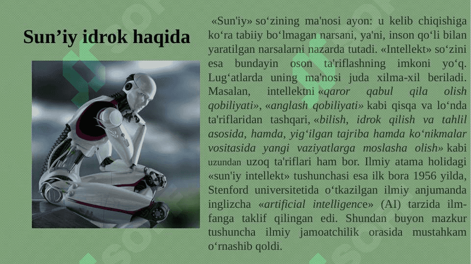 Sun'iy intelekt tizimlari 3
