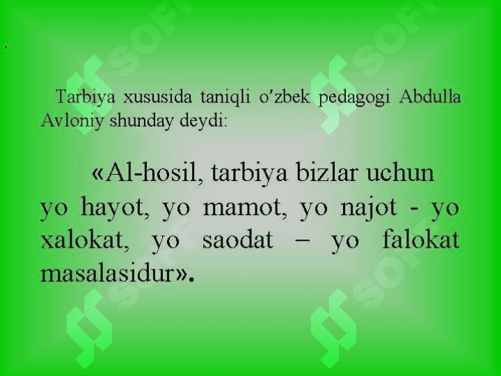 Turli yosh xususiyatlarida tarbiya jarayoni 3