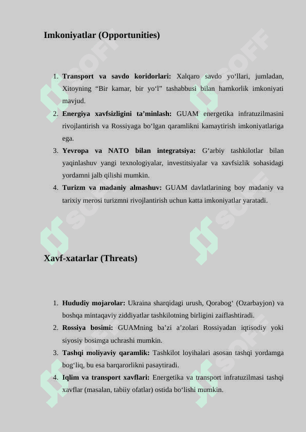 SWOT tahlil 8