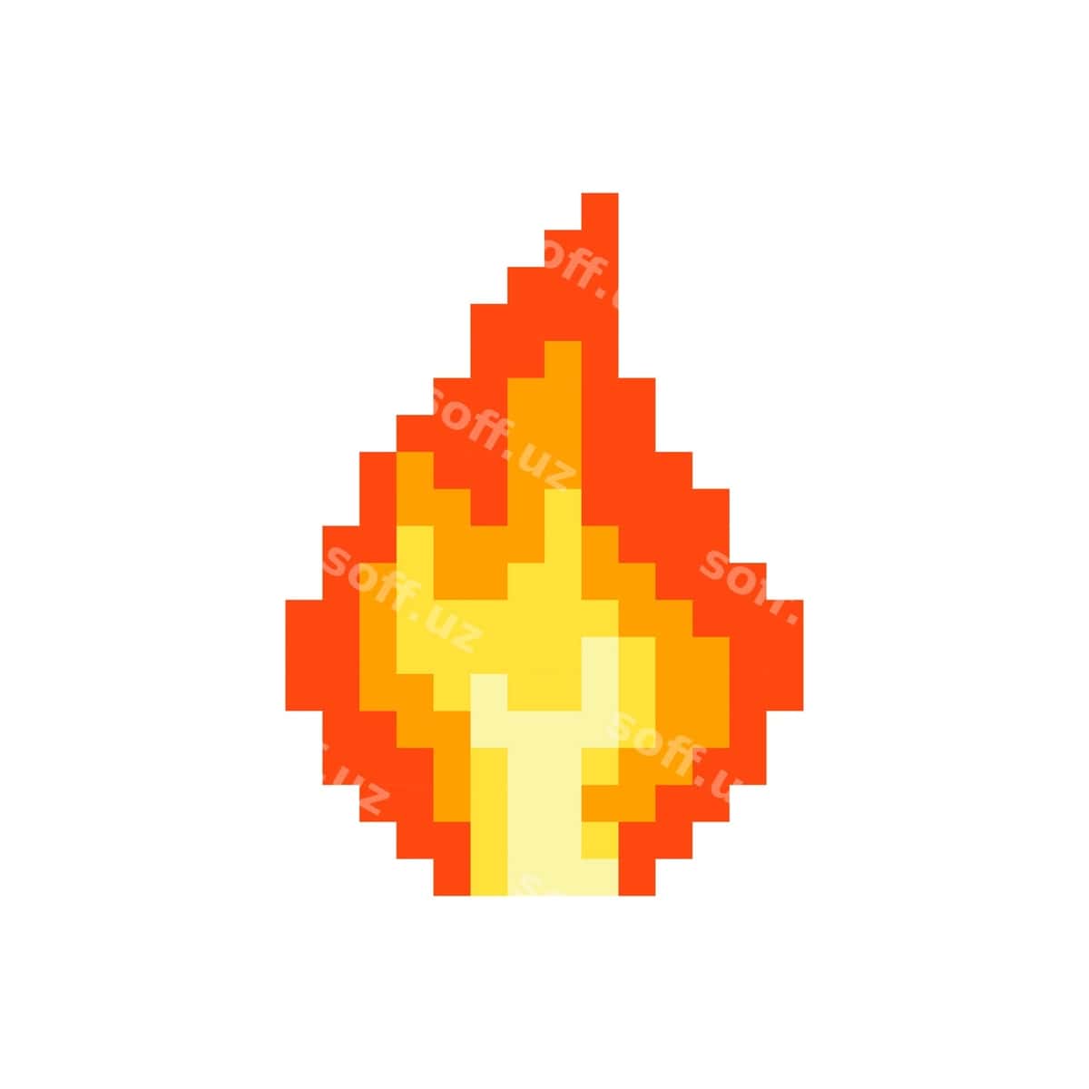 Olovli pikselli san'at | Fire pixel art 1