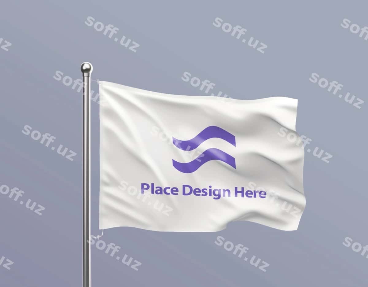 Bayroq namunasi | Flag mockup 1