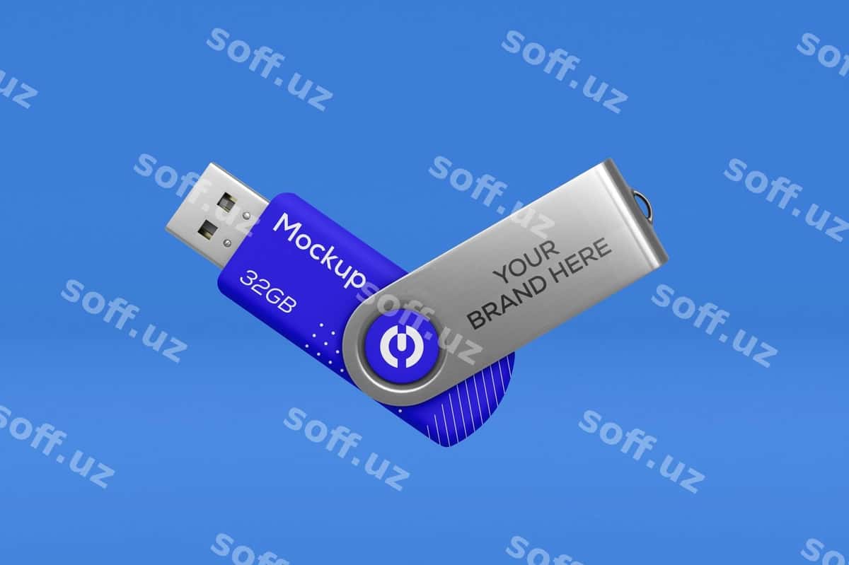 Flash drive mockup dizayni | Flash drive mockup design 1