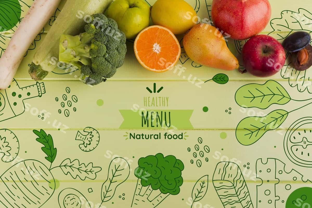 Flat lay kompositsiyasi sayaralar | Flat lay composition vegetables 1