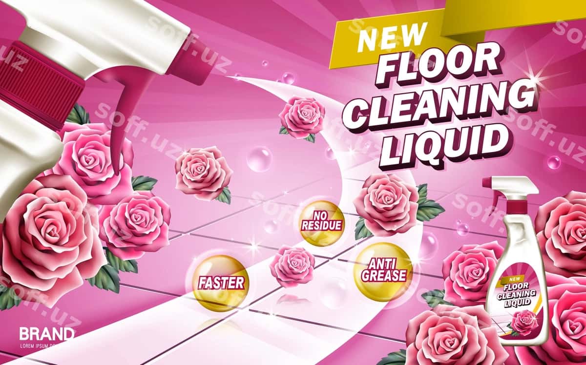 Pol detergenti reklamasi | Floor detergent ad 1